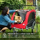Best Choice Products 2-in-1 Pet Stroller & Trailer thumbnail 1