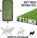 Ottomanson Artificial Grass Puppy Potty Training Pad thumbnail 5