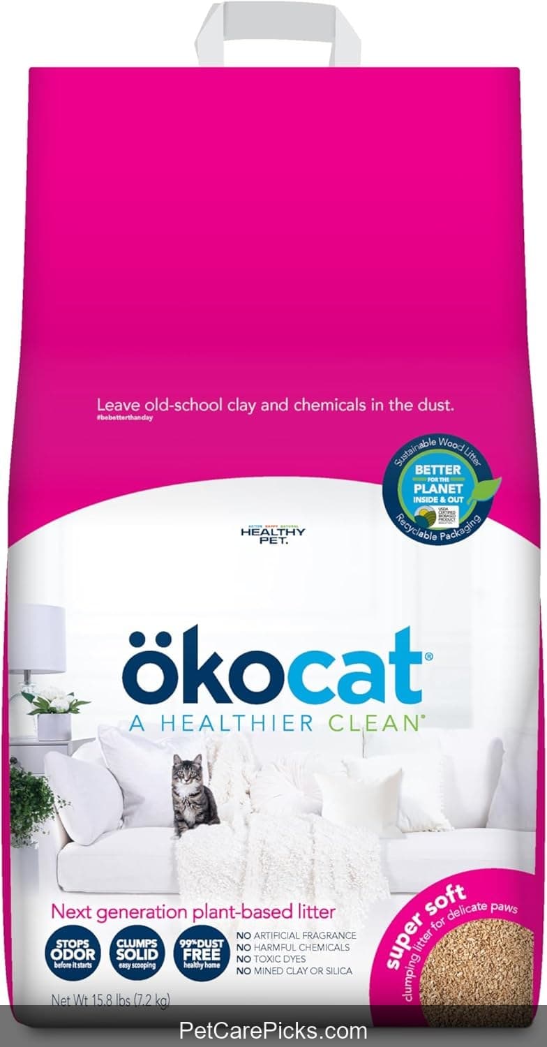 ökocat Natural Wood Clumping Litter - Image 1
