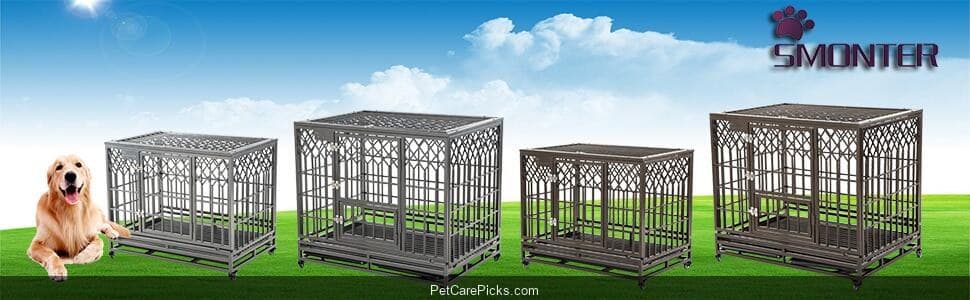 SMONTER Heavy Duty Strong Dog Cage - Image 1