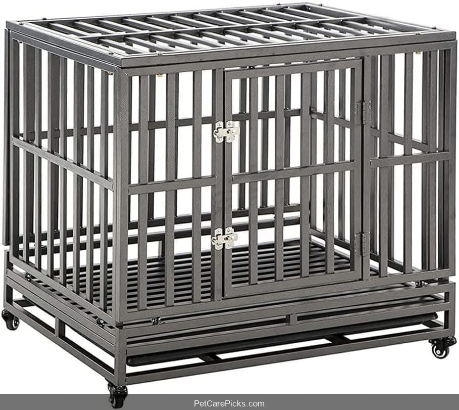 KELIXU Heavy Duty Steel Dog Crate 48" - Image 1