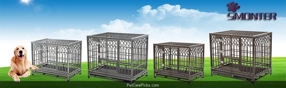 SMONTER Heavy Duty Strong Dog Cage